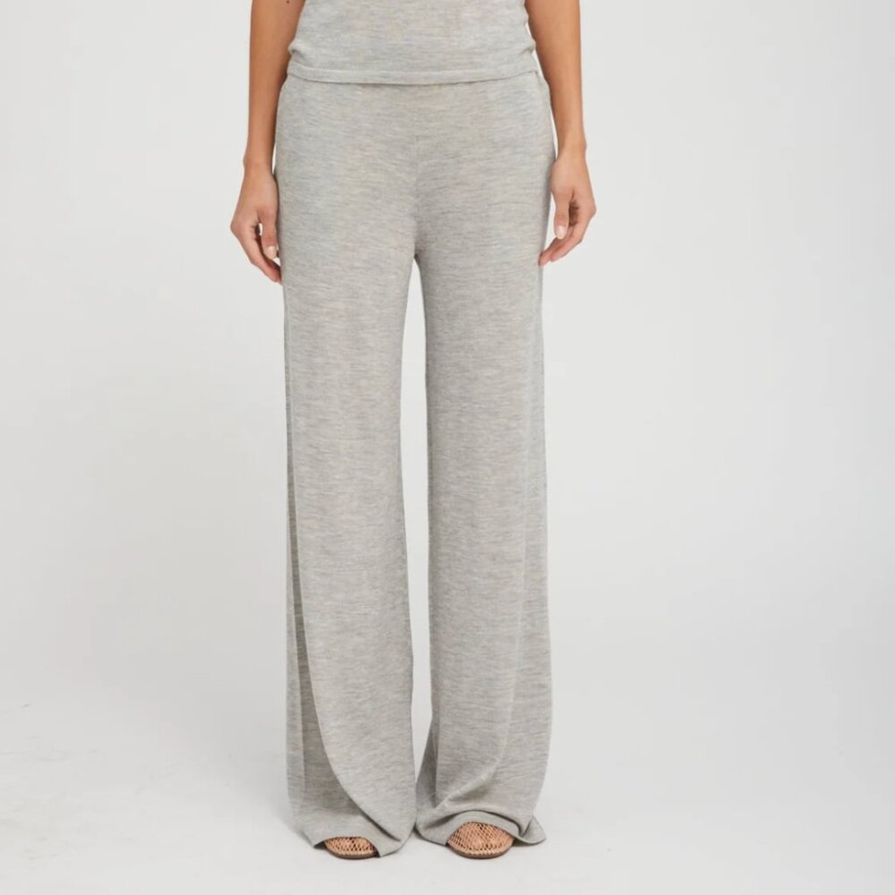 SPRWMN | Oxford Ultra Fine Cashmere Wide Leg Pants